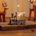 thumbnail image 4 of BSJJY Train Snow Globe Christmas Snow Globe Lantern, Lighted Christmas Decorations Indoor with Santa Claus Reindeer Tree for Home Tabletop, Battery Operated,Style D,1PCPS, 4 of 4