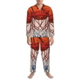 thumbnail image 3 of Sikiie Basketball Shot Mens Pajama Set, Soft Warm Long Sleeve Sleepwear, Cozy Button-Down Pjs for Men-Small, 3 of 7