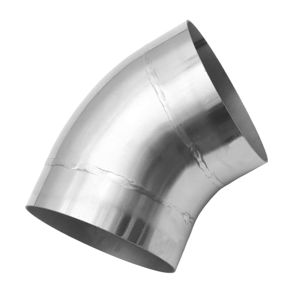 Unique Bargains 3″ OD 45° Mandrel Bend Elbow Tube Exhaust Bend Pipe T304 Stainless Steel for Car Exhaust System 2.01" Leg Long Mandrel Bend Pipe Tubing Silver Tone