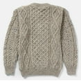 thumbnail image 3 of Aran Men's Irish Wool Traditional Sweater Cable Knitted Pullover Made in Ireland, 3 of 4