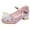 Pink, variant on Toddler Little Kid Girls Dress Pumps Glitter Sequins Princess Flower Low Heels Party Show Dance Shoes Rhinestone Sandals Kids Summer Outdoor Shoes Blue 4 Years-4.5 Years