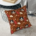 thumbnail image 6 of Square Decorative Throw Pillow Covers with Core, Mexican Skull Girl Print Throw Pillows for Couch Sofa Bed Home Decor, 20"x20", 6 of 9