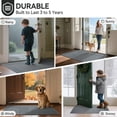 thumbnail image 6 of QiCaiJia Front Door Mat 24"x71", Gray Absorbent Muddy Dirt Resist Washable Non Slip Low-Profile Indoor Doormat, Easy Clean Welcome Entryway Door Mats, 6 of 8