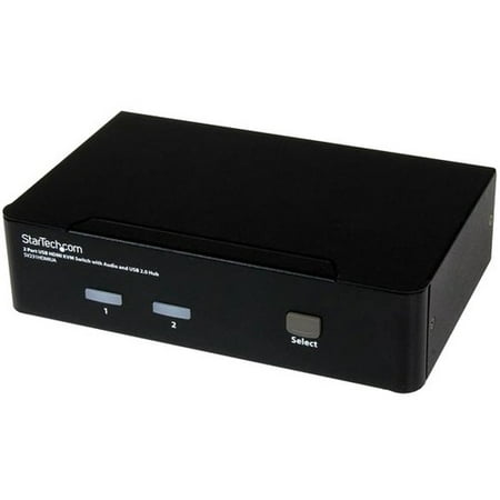 StarTech.com 2-Port USB HDMI KVM Switch with Audio and USB 2.0