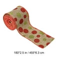 thumbnail image 3 of Wired Christmas Ribbon, 14.92 Ft / 179 x2.48 in Red Green Polka Pot Ribbon for Christmas Tree, Gift Wapping, Bow Making, Wreath Making, Holiday Decorations, 3 of 7