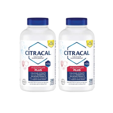 Citracal Maximum Plus Calcium Citrate Supplement with Vitamin D3, 120 ...