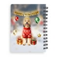 thumbnail image 2 of Happy New Year 2026 Afghan Hound Holiday Balloons Party Snow Spiral Bound Journal Dog Lover 5x7in Spiral Notebook - 13018, 2 of 5
