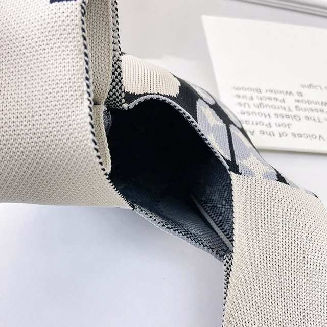 Bolsa con asa superior Patrón de lunares a cuadros Monedero tejido para mujer para el trabajo (Negro) Sywqhk Para Estrenar
