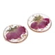 thumbnail image 2 of 1 Par de Pendientes de Gota de Flores Secas de Resina de Moda para Mujer,, 2 of 9