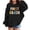 R399/Black, variant on Vividxx Hoodies For Girls Long Sleeve Letter Print Pocket Pullover Casual Hooded Sweatshirts For School Streetwear 6-7 Years