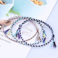 thumbnail image 6 of Linyer Braided Bracelet Knitted Adjustable Aesthetic Jewelry Drawstring Knit Crocheted Bohemian Bracelets Gift Teen Girls Accessories Type 1, 6 of 6