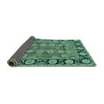 thumbnail image 2 of Ahgly Company Indoor Rectangle Oriental Turquoise Blue Industrial Area Rugs, 2' x 4', 2 of 4