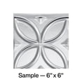 thumbnail image 1 of FASÄDE Rings Decorative Vinyl Backsplash Panel in Brushed Aluminum (6X6 Inch Sample), 1 of 5