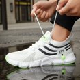 thumbnail image 1 of Zapatos Deportivos informales para hombre, zapatillas ligeras y transpirables de malla para exteriores, color negro, para correr y caminar, 1 of 5