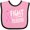 Pink and Black, variant on Inktastic Fight Breast Cancer Pink Ribbon Boys or Girls Baby Bib