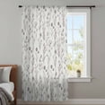 thumbnail image 4 of Gray Flowers Sheer Curtains 84 Inches Long, Spring Summer Farmhouse Botanical Light Filering Curtains, Breathable Simi Curtain Privacy Drapes for Living Room Bedroom Lightweight Window Treatment, 4 of 9
