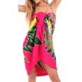thumbnail image 2 of HAPPY BAY Women's Beach Cover up Wraps Skirt Beachwear Coverups Long Swimwear Swim Summer Pareos Bathing Suit Cover-up Cover up for Women One Size Pink, Floral, 2 of 5