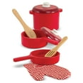 thumbnail image 6 of Melissa & Doug Deluxe Wooden Kitchen Accessory Play Set - Pots & Pans (8 pcs), 6 of 10