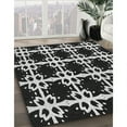 thumbnail image 2 of Ahgly Company Indoor Rectangle Patterned Black Novelty Area Rugs, 6' x 9', 2 of 6