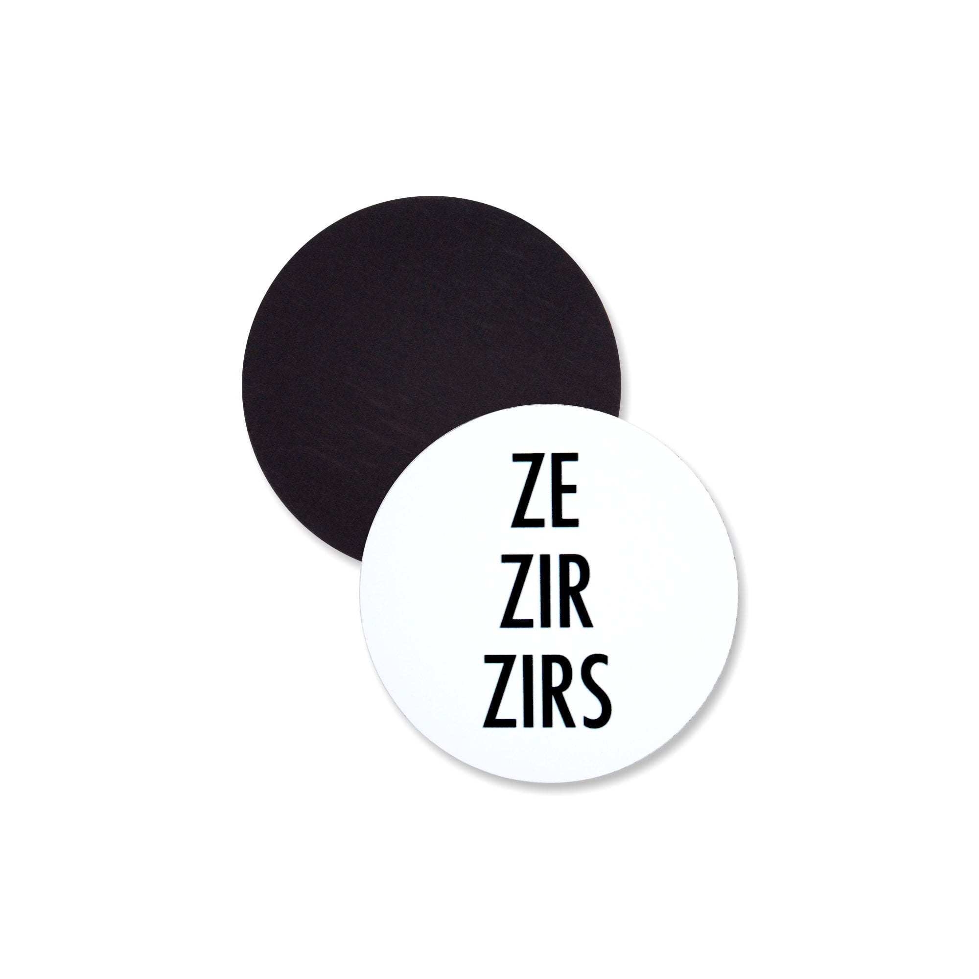 1 Pack Ze Zir Zirs Preferred Gender Pronouns Flexible 3 Inch