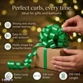 thumbnail image 6 of PMU 250 Yards x 3/8in Emerald Green Crimped Curling Ribbon String for Gift Wrapping Ribbon Balloon String Birthday Celebration Party Presents Decor, Festival Art Craft Accessories (1-250 Yard Rolls), 6 of 8