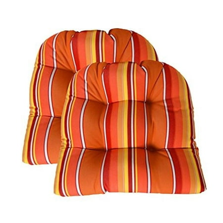 17 Light Square - Set of 2 Throw Pillows Square In/Outdoor Blue, Teal, Green Stripe - 17