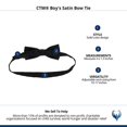 thumbnail image 4 of CTM Boy's Satin Bow Tie, 4 of 4