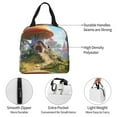 thumbnail image 3 of Pofeuu Cute Mushroom Town Print Lunch Bag Lunch Box Large Capacity Insulated Lunch Bag for Adult, Leakproof Reusable Lunch Tote Bags for Work, 3 of 5