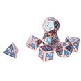 thumbnail image 2 of Dados De Juego De Metal, 7 Piezas De Accesorios De Juego Juegos De Mesa Poliédricos Portátiles Dados De Metal Para Club Para Adultos ANGGREK Estilo 1, 2 of 8