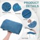 thumbnail image 2 of Uxcell 4-Pack Toallas de Baño Grandes a Rayas, 35 x 70 in Toalla de Baño de Franela de Coral Suave de Lujo para Ducha/Sauna/Piscina/Playa [Azul], 2 of 6