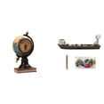 thumbnail image 1 of Figura de escritorio,Reloj de mesa con figura de globo terráqueo,decoración para oficina y hogar,Porta incienso,Quemador de incienso con forma de barco calavera,figurita de escritorio,Estatua, 1 of 8