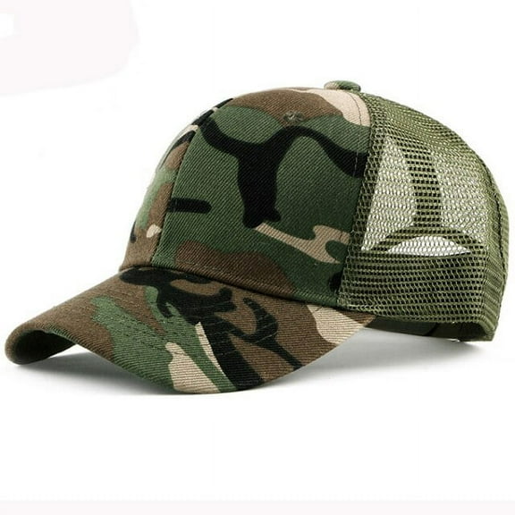 SikaFu Baseball Cap Spring Summer Hat Caps for Men Women Camouflage Breathable Trucker Mesh Cap Unisex Adjustable Baseball Hat