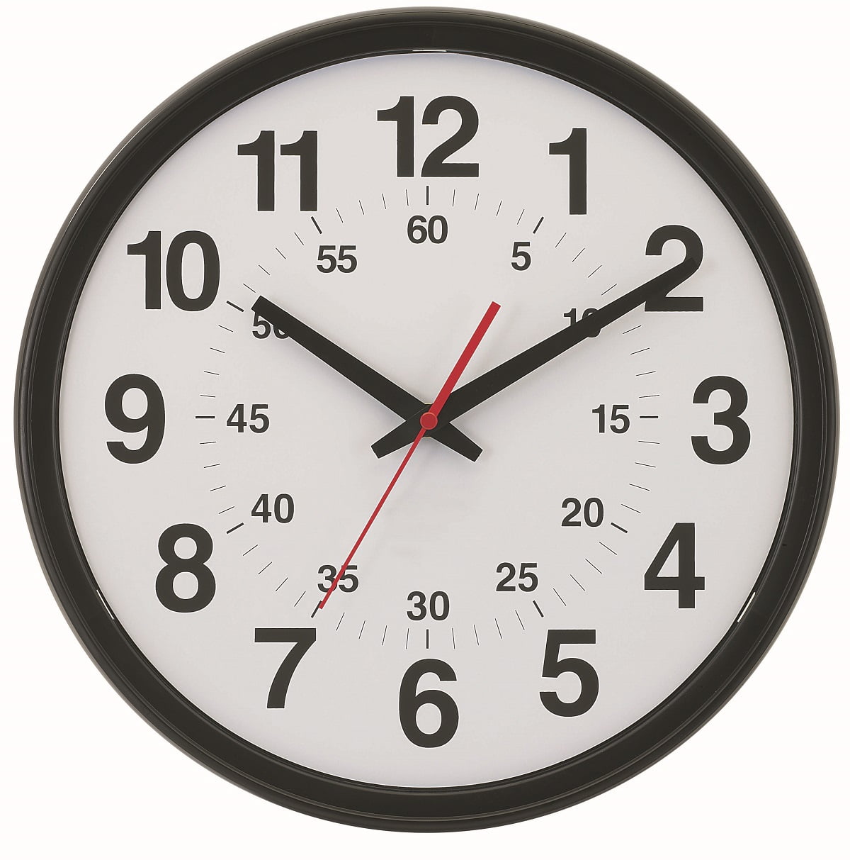 Tempus 14" Commercial Wall Clock with Minute Minder Face and Daylight