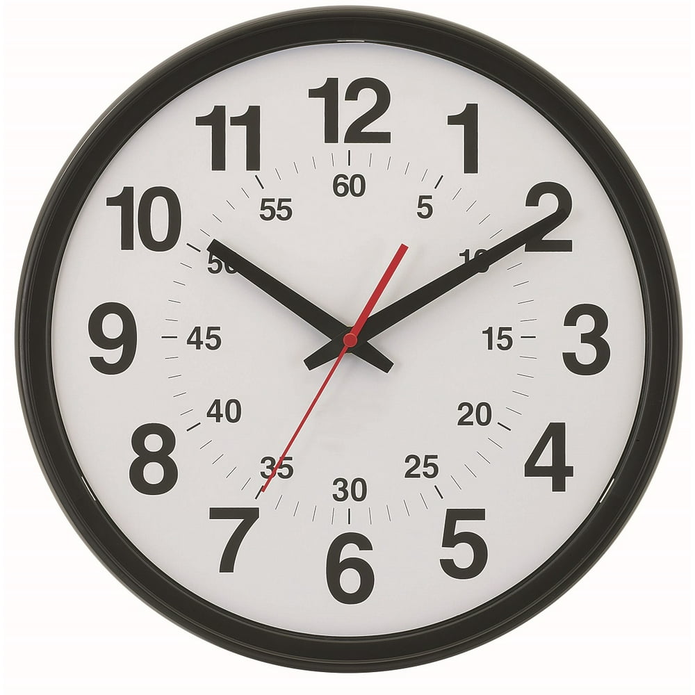 Tempus 14" Commercial Wall Clock with Minute Minder Face and Daylight