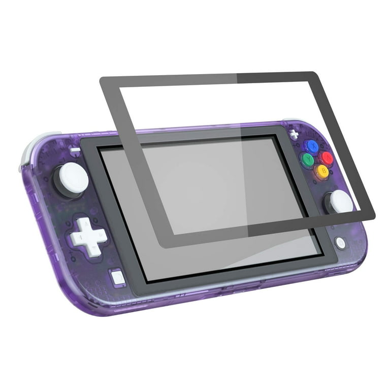 eXtremeRate Clear Atomic Purple DIY Replacement Shell for Nintendo