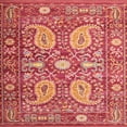 thumbnail image 1 of Ahgly Company Indoor Square Traditional Orange Persian Area Rugs, 6' Square, 1 of 6