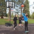 thumbnail image 2 of Gymax Système de Panier de Basketball Portable Réglable en Hauteur Sac de Sable Incassable 2 Filets, 2 of 9