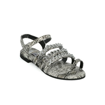 

New Women Strappy Chained Toe Ring Flat Sandal - 17876 By Cape Robbin