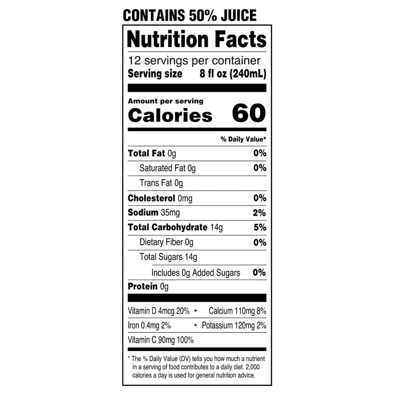 Apple cheap juice calorie