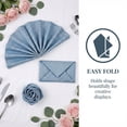 thumbnail image 5 of REGALWOVEN 6 Pack Cloth Napkins, Polyester Washable and Reusable Table Dinner Napkins for Restaurant, Weddings, and Parties Lake Blue 18x18inch, 5 of 6