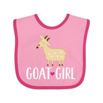 Inktastic Goat Girl Farm Animal Girls Baby Bib