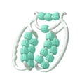 thumbnail image 4 of 20 ruedas Fascia Relax Roller rodillo puntos de presión Manual brazo pierna cuerpo Verde, 4 of 8