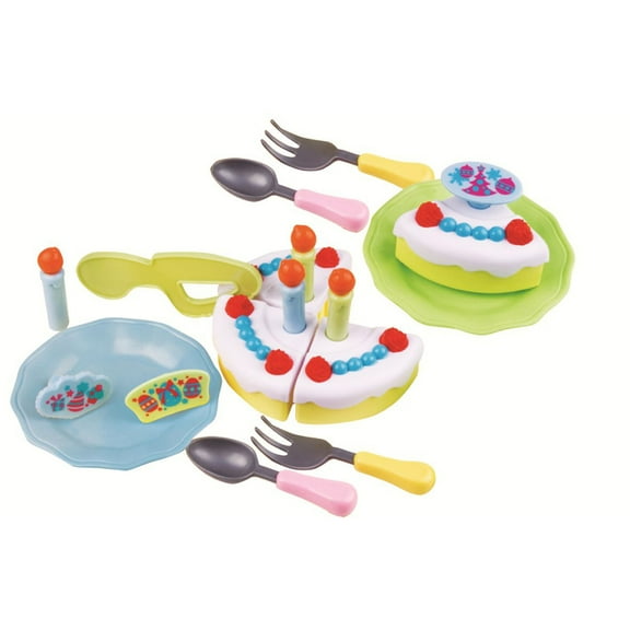 Small World Toys Super Birthday Cake 18-Piece Playset