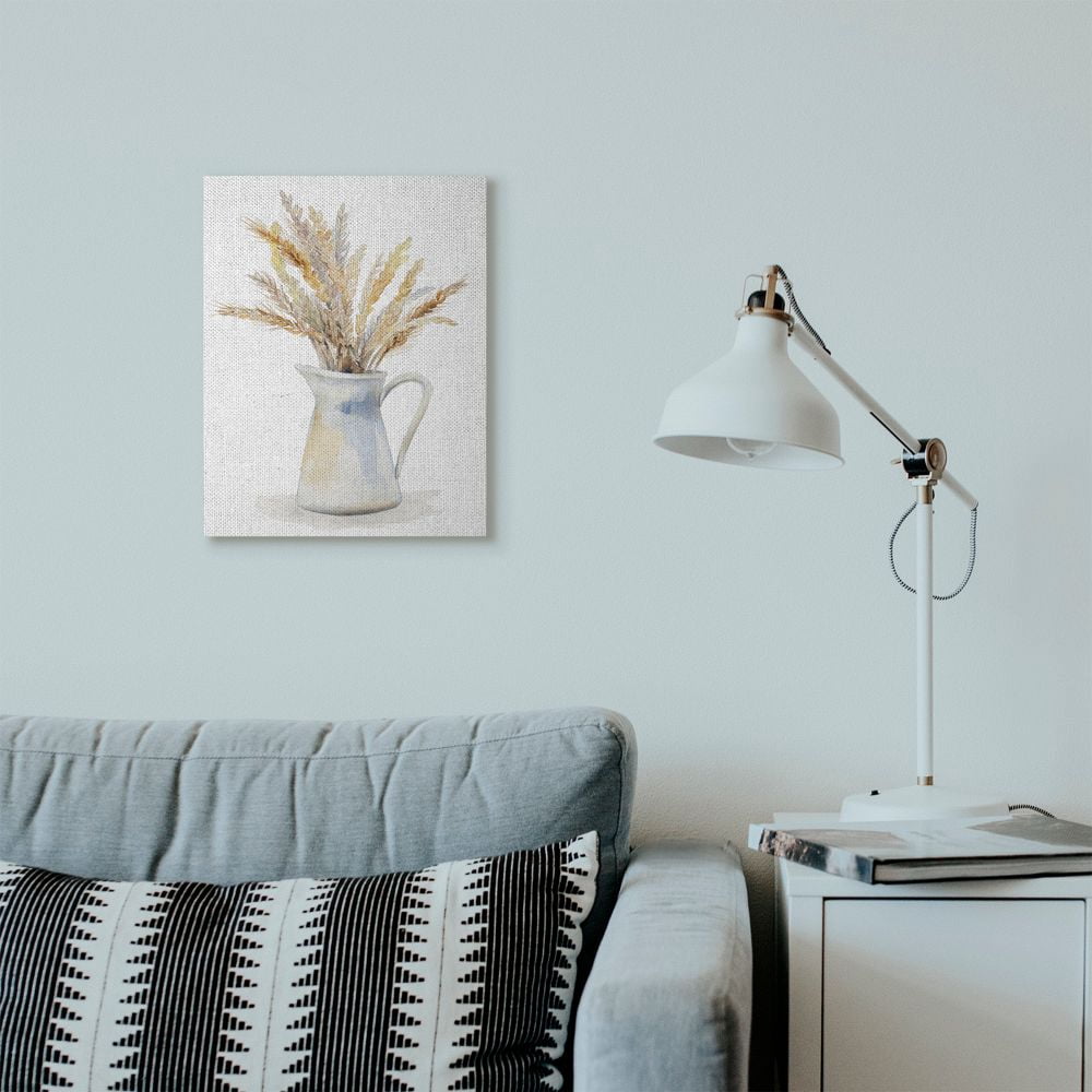 Stupell Industries Wheat In Jug Still Life Watercolor Painting Canvas Wall Art by Lanie Loreth