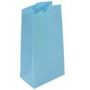 JAM Paper Kraft Lunch Bags, X-Large, 6 1/4 x 3 13/16 x 12 1/2, Baby Blue, Bulk 500 Bags/Box