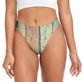 thumbnail image 1 of Balery Hardwood Tangas de Algodón para Mujer con Estampado – Ropa Interior Sexy, Transpirable, G-string-Small, 1 of 6
