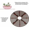 thumbnail image 2 of Ensemble de Cadre de Protection des Fleurs Pot Protection des Plantes Protection des Plantes 19cm Fontainebleau Brun, 2 of 5