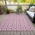thumbnail image 6 of Addison Rugs Chantille Indoor/Outdoor Transitional Swirls Blush Washable Rectangle Rug, 2'6" x 3'10", 6 of 6