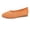 Orange, variant on Heydday Women Round Toe Knit Mesh Ballet Flats, On Breathable Lightweight Cushioned Walking Shoes, Wide Fit Casual Work Travel Wedding Daily Dressy Flat Shoes(Blue/35)