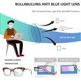 thumbnail image 4 of GFDYREE 3 pack Oprah style Spring hinge Readers Blue Light Blocking Computer Square Reading Glasses for Women Men, 4 of 6